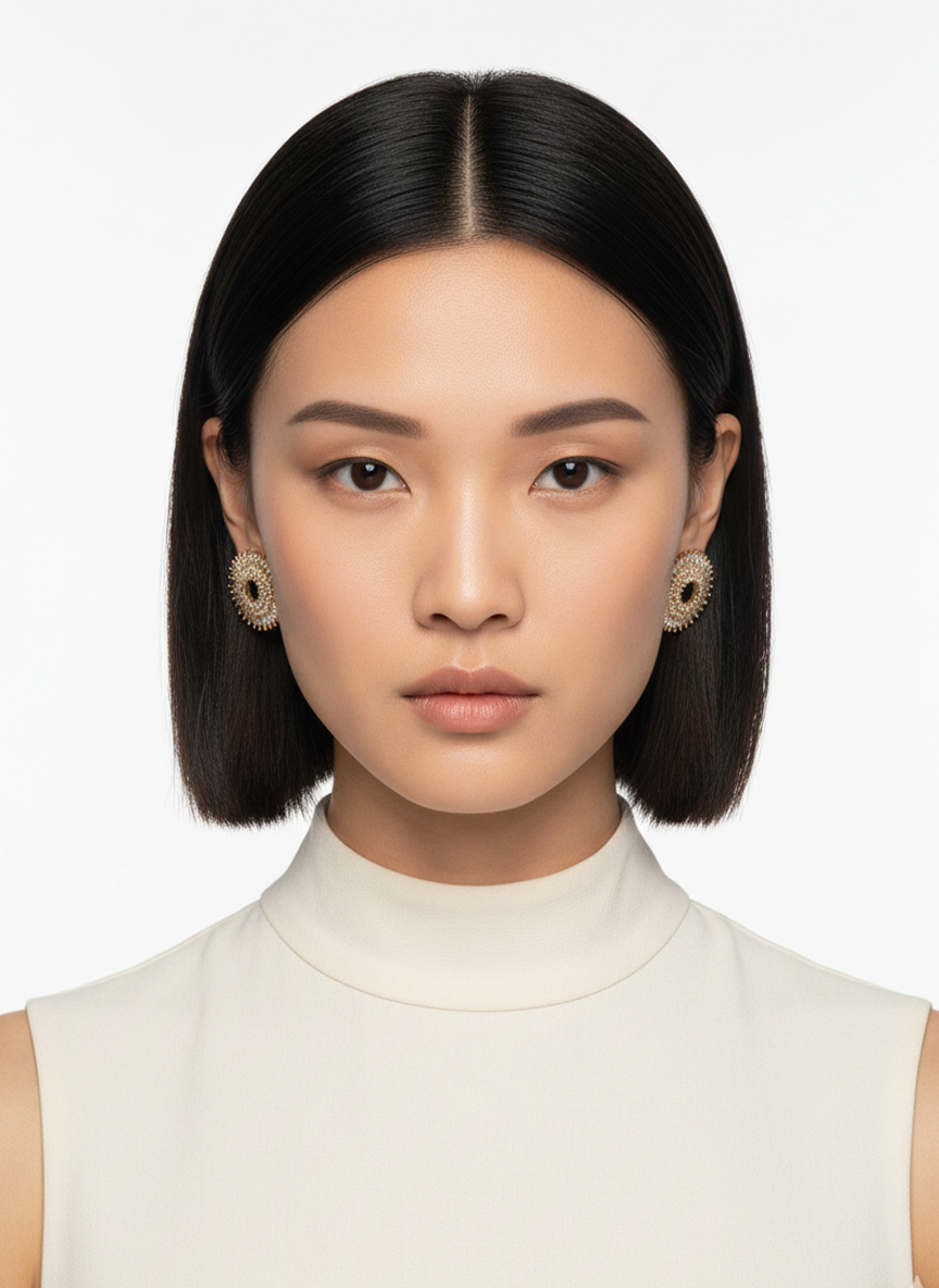 Solea Radiant Disc Earrings