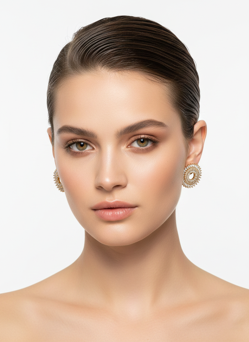 Solea Radiant Disc Earrings