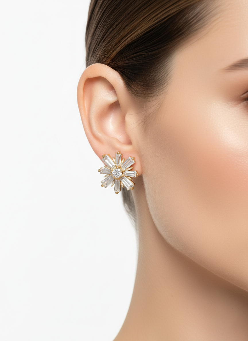 Soleil Étoilé Radiant Studs