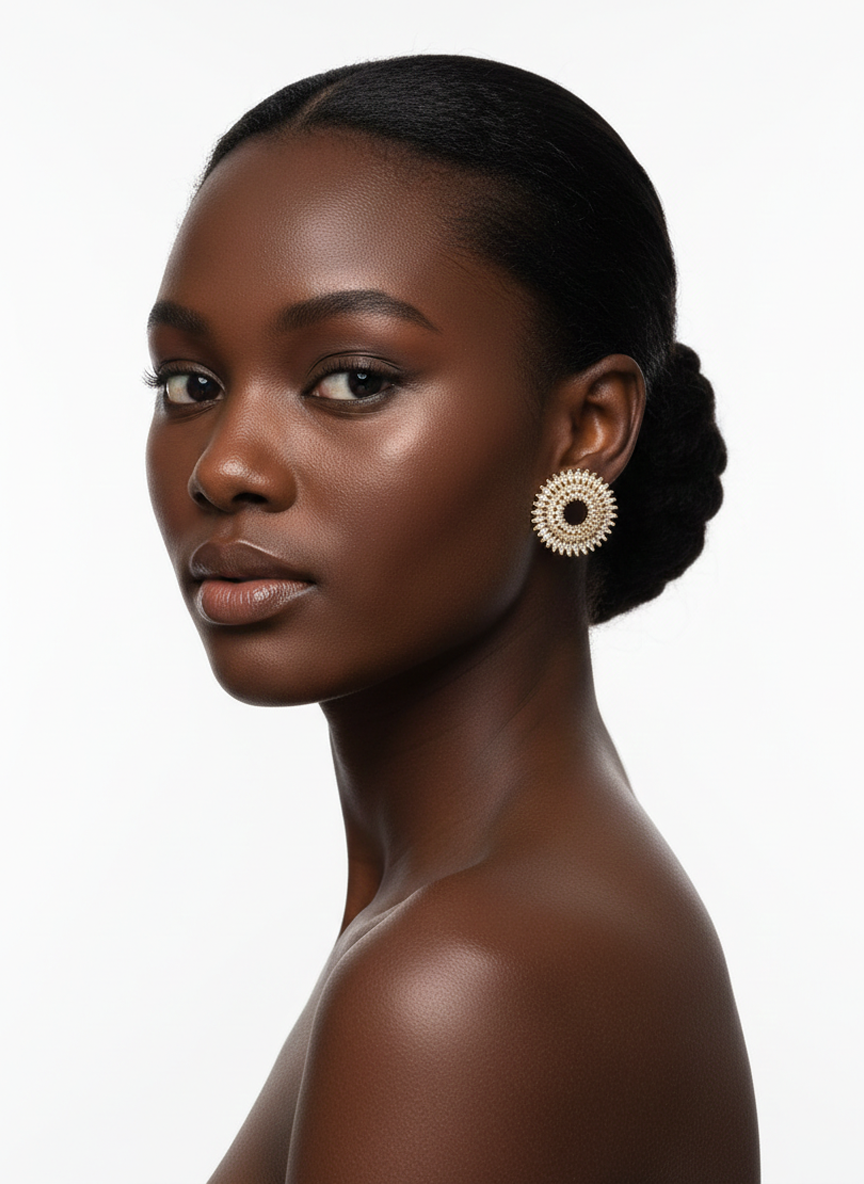 Solea Radiant Disc Earrings